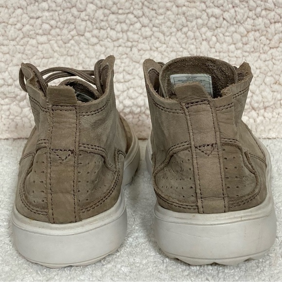 Merrell Pine Bark Leather Mid Top Beige Gray Womens Sneakers Shoes J94334 SZ 6.5 - Picture 4 of 11